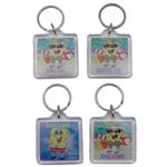Spongebob Squarepants Square Lucite Keychain