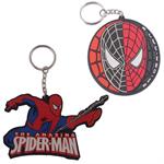 Spiderman Lasercut Head & Logo Keychain