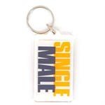 Funny Saying Key Chain That Reads: Single Male