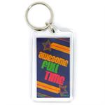 Funny Saying Key Chain That Reads: Awesome Full Time