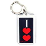 Funny Saying Key Chain That Reads: I (Heart) Love