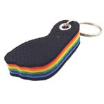 Flip Flop Rainbow Foot Key Chain