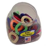 Super Coil Wrist Key Holder Keychain 48 Jar