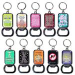 Funny Sayings Bottle Opener Keychains 12 card