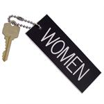 Engraved Womens Room Key Tag Standard Rectangle