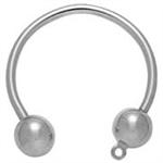 Horseshoe Shape Screw-Ball Key Ring