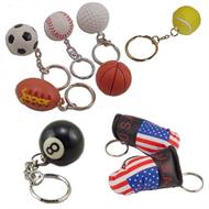 sports ball key chains