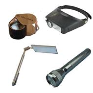magnifiers mirrors lights