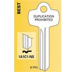 1A1C1 BEST IC CORE Key Blank C Keyway Ilco A1114C